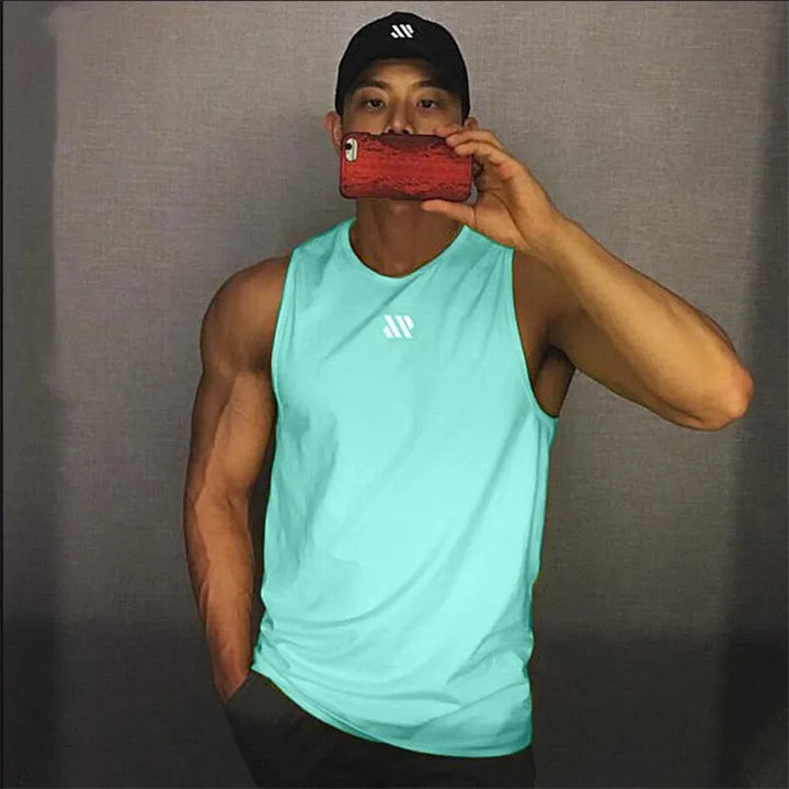 GITF Men’s Bodybuilding Tank Top – Sleeveless Gym Singlet