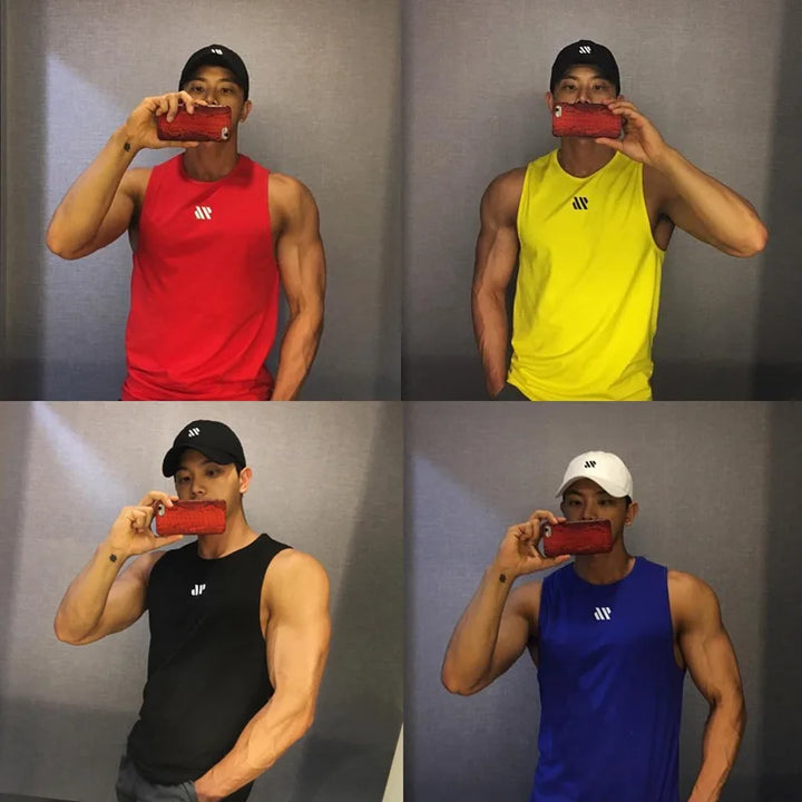 GITF Men’s Bodybuilding Tank Top – Sleeveless Gym Singlet