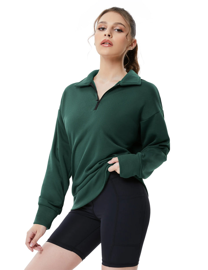 Women's Half-Zip Pullover Sweatshirt