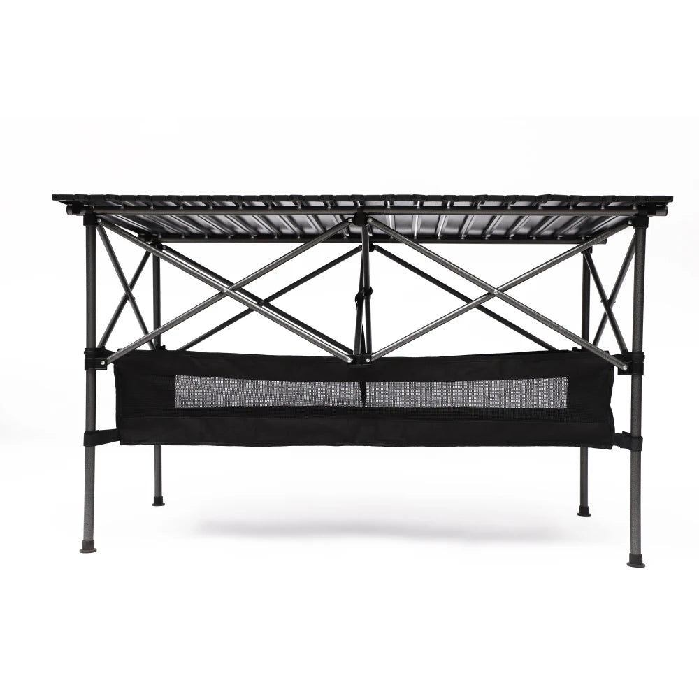 1-Piece Folding Outdoor Aluminum Roll-Up Table with Carrying Bag