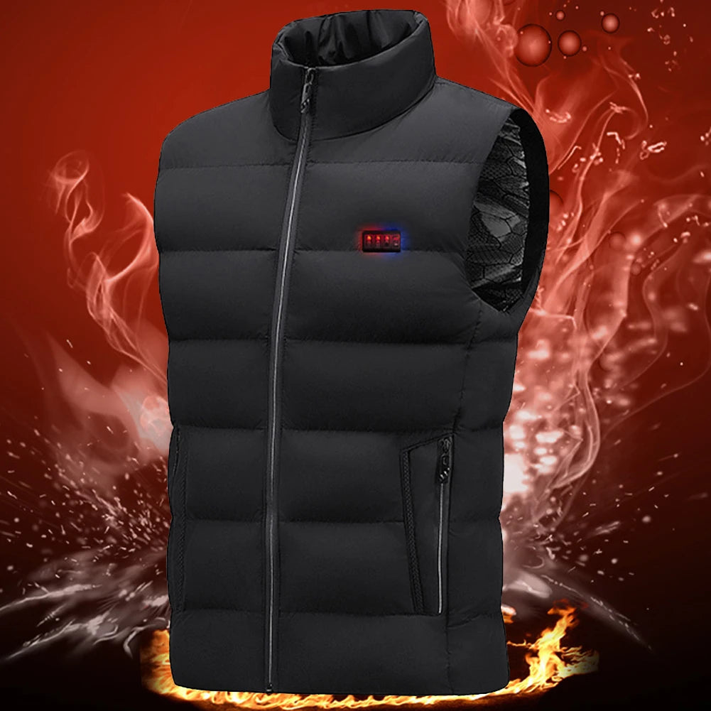 Unisex Heated Vest with 23 Heating Zones – USB Rechargeable