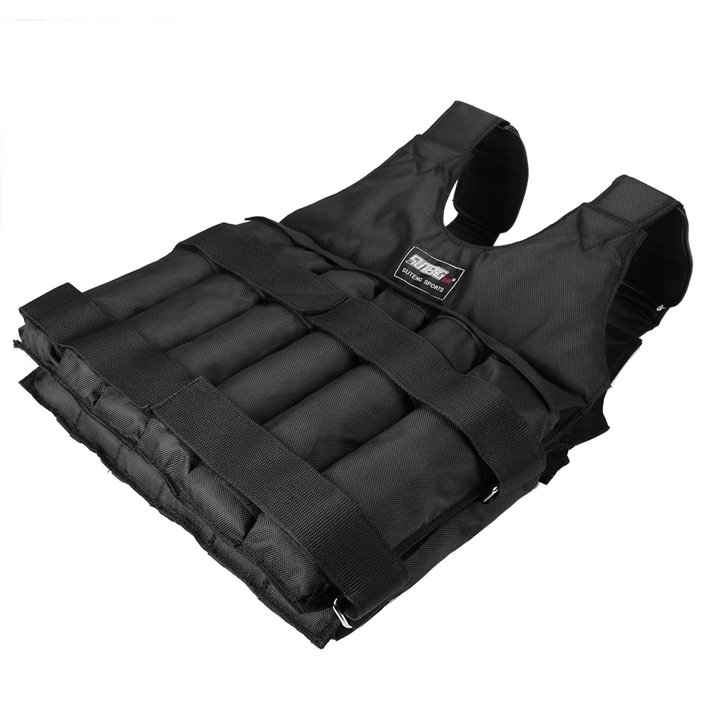 Adjustable Weight Training Vest – Empty Fitness Jacket (3/15/35kg Capacity)