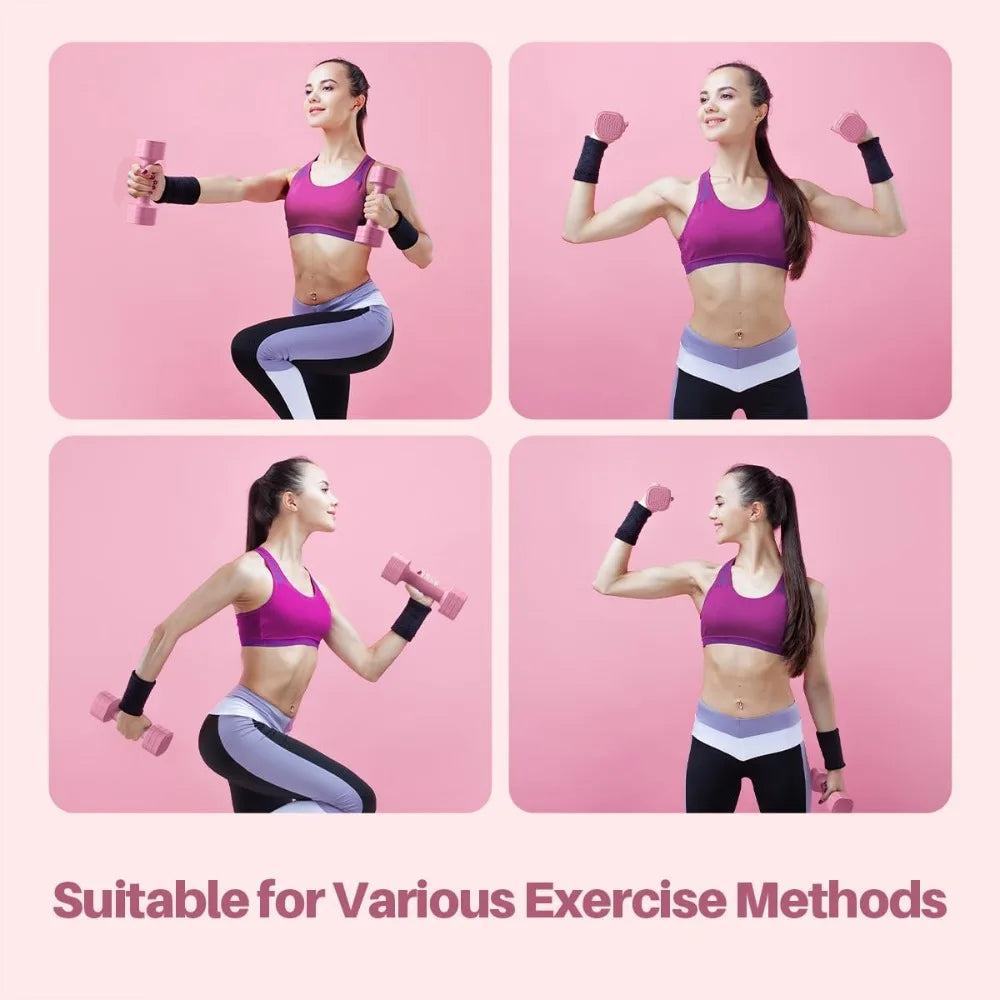 4-in-1 Adjustable Dumbbell Set for Women (Set of 2)