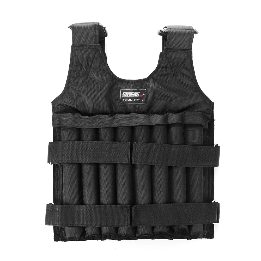 Adjustable Weight Training Vest – Empty Fitness Jacket (3/15/35kg Capacity)