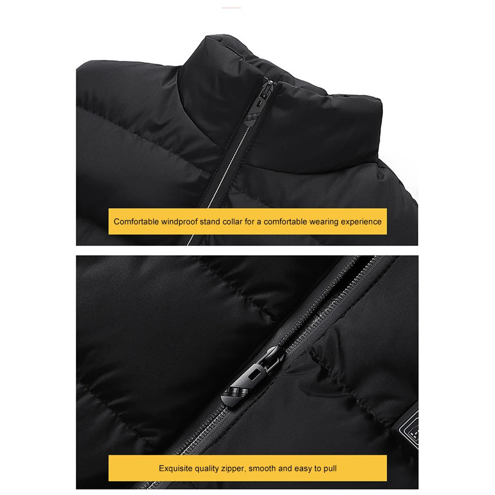 Unisex Heated Vest with 23 Heating Zones – USB Rechargeable