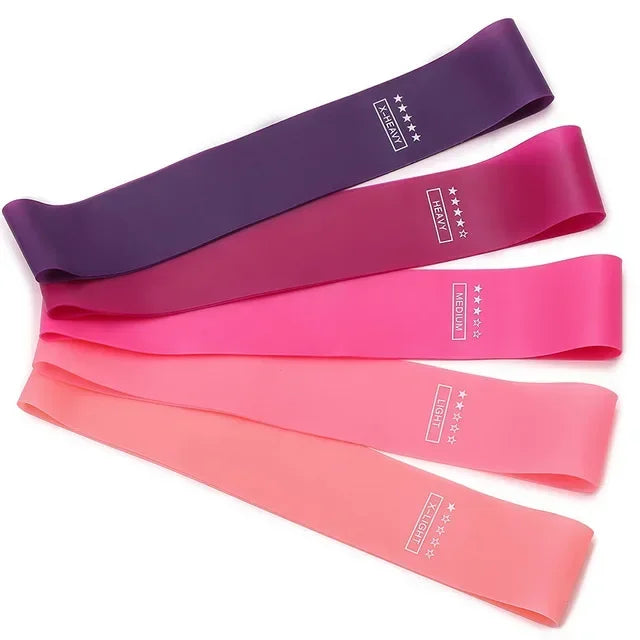 Portable Rubber Resistance Bands – Yoga, Pilates & Strength Training