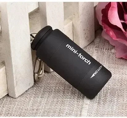 Mini LED USB Rechargeable Keychain Flashlight