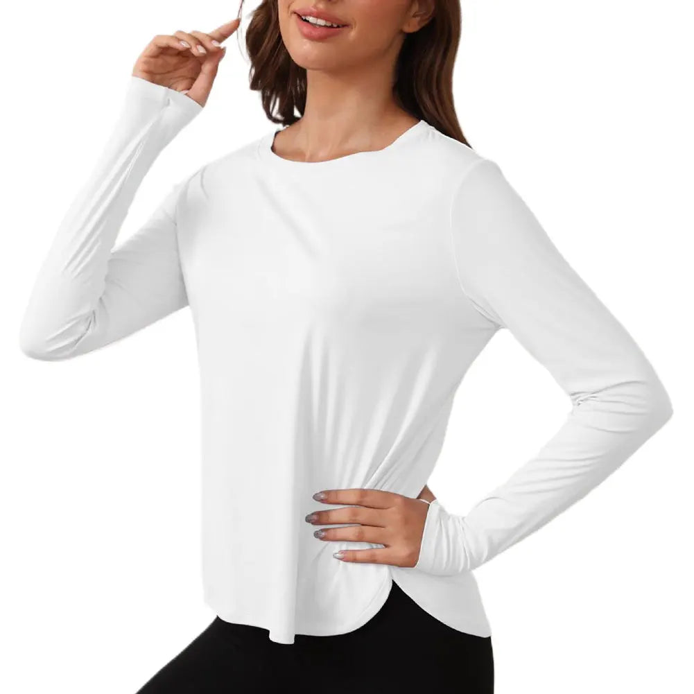 Women's Long Sleeve Sun Shirt – Quick Dry Workout Top