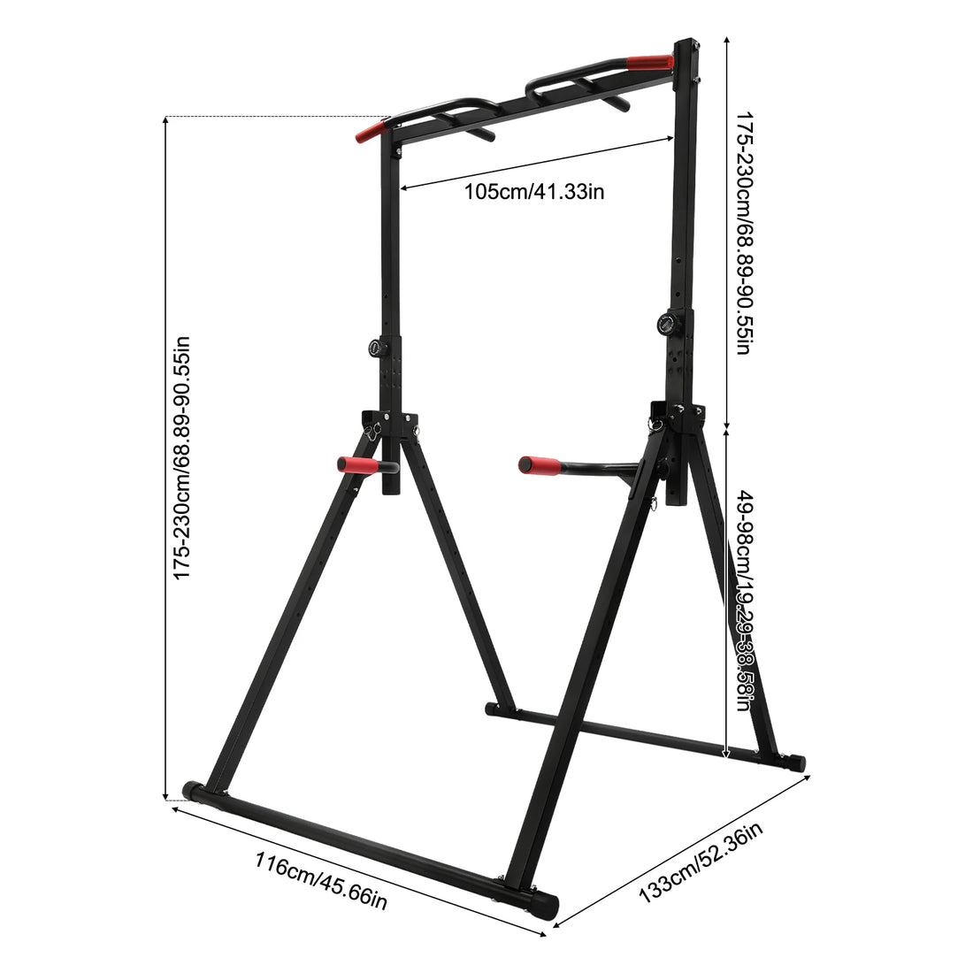 Adjustable Power Tower Pull-Up Bar Station