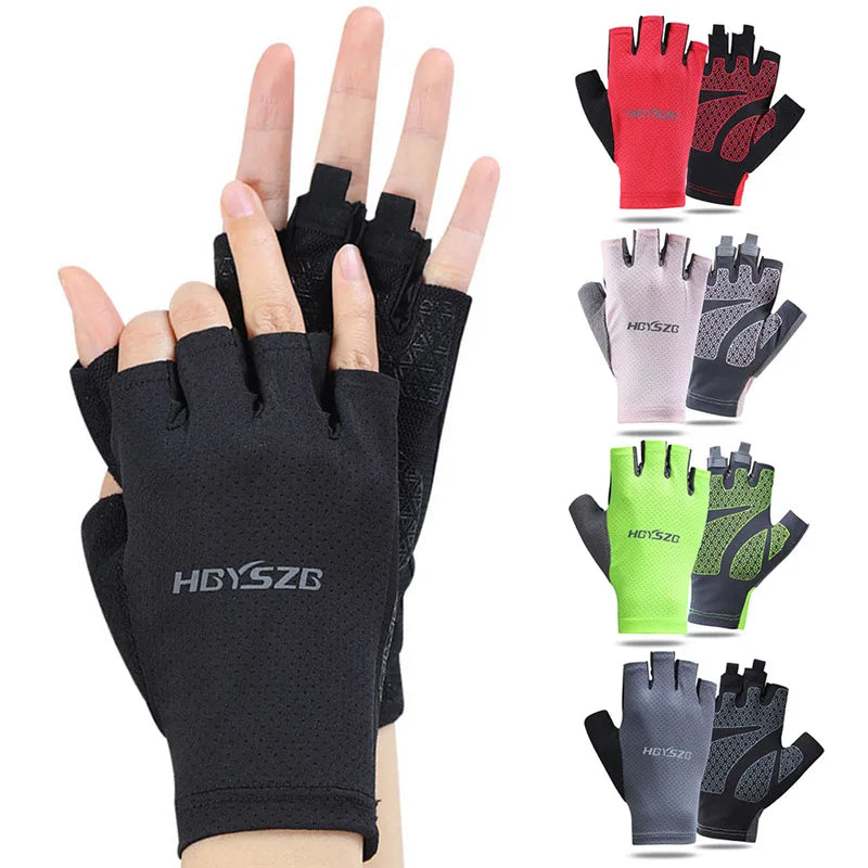 Heavy Duty Gym Training Gloves – Half Finger, Non-Slip, Wrist Support