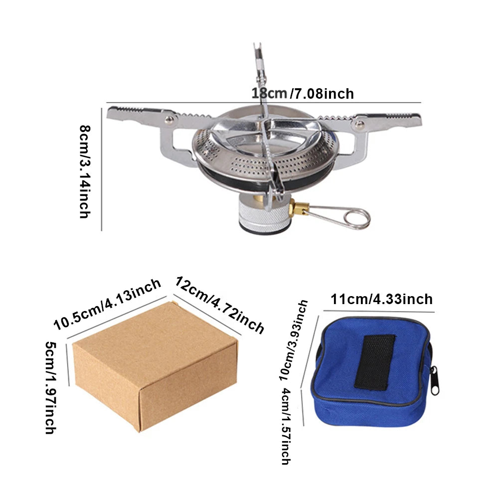 Portable Outdoor Camping Gas Stove with Storage Bag