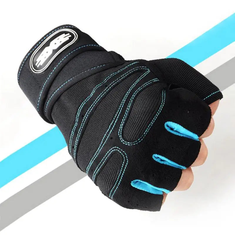 Heavy Duty Gym Training Gloves – Half Finger, Non-Slip, Wrist Support
