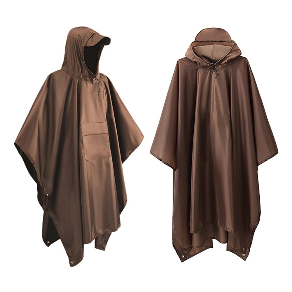 Lightweight Hooded Motorcycle Rain Poncho