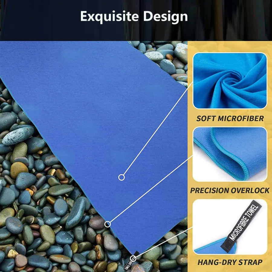 Quick-Dry Sports Towel – 40x80cm for Camping, Gym, Yoga & Outdoor Use
