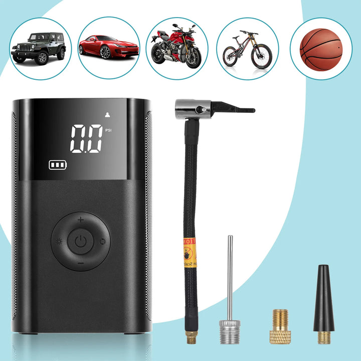 Tomshoo 4-in-1 Car Air Compressor & Power Bank