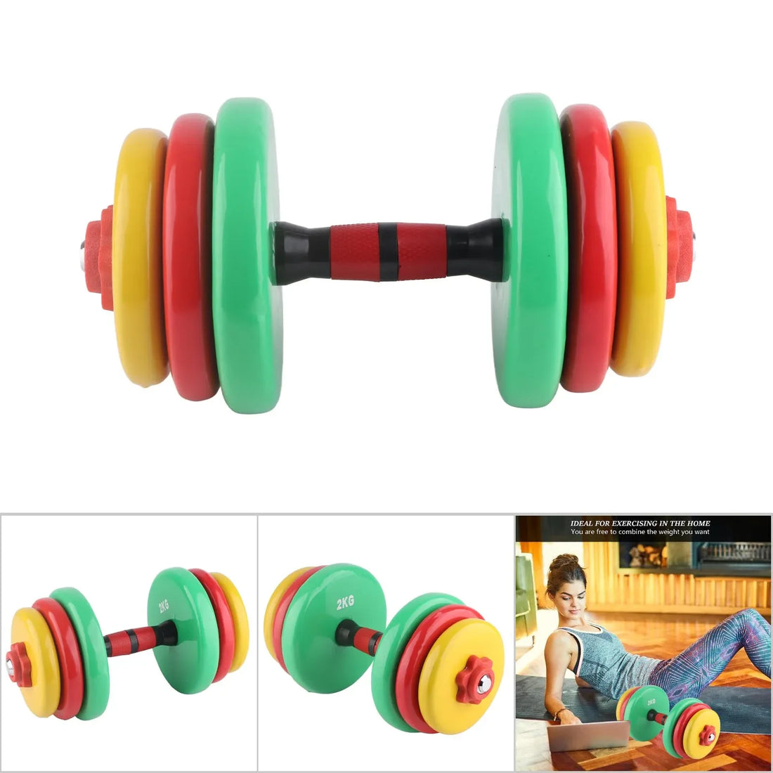 Colorful Removable Fitness Dumbbells