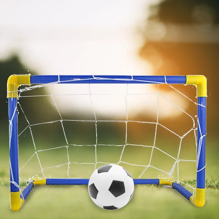 Foldable Kids Soccer Goal Set with Pump