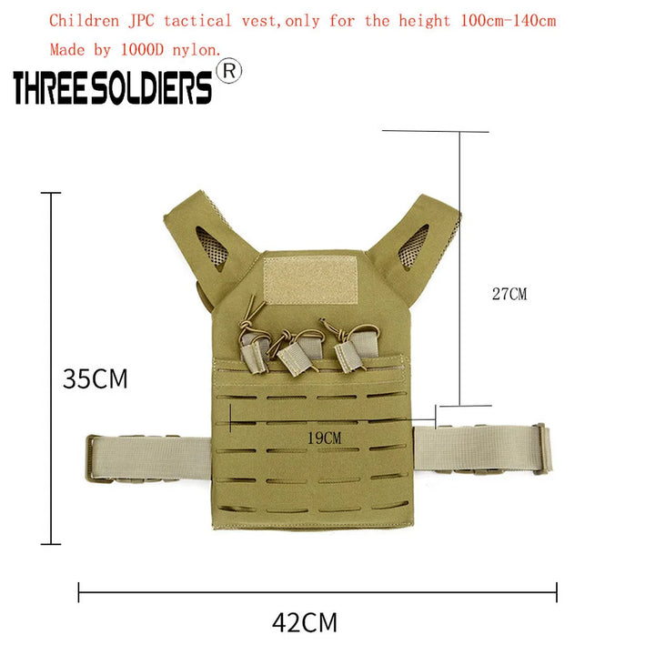 Kids Tactical Combat Vest - Military Molle Waistcoat