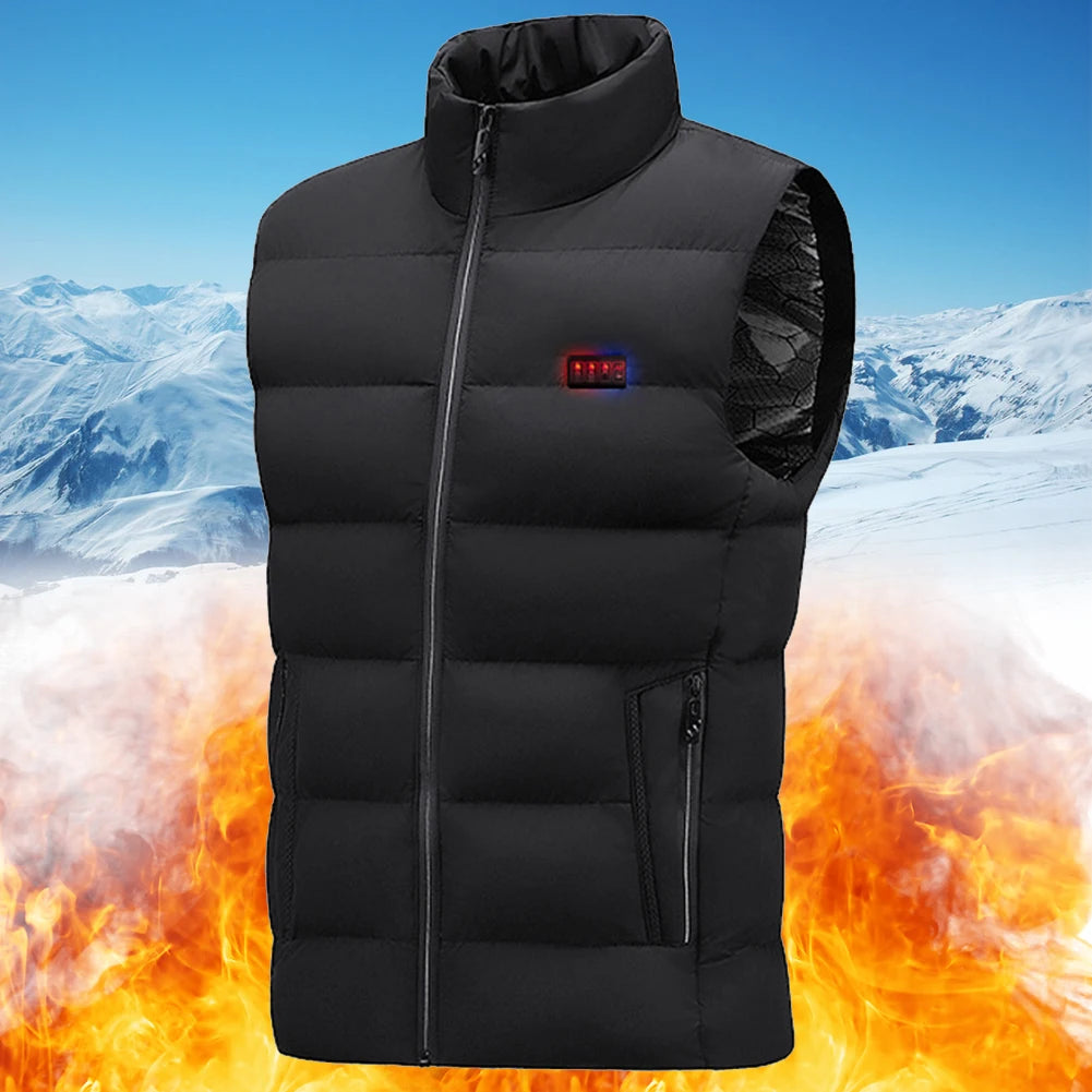 Unisex Heated Vest with 23 Heating Zones – USB Rechargeable