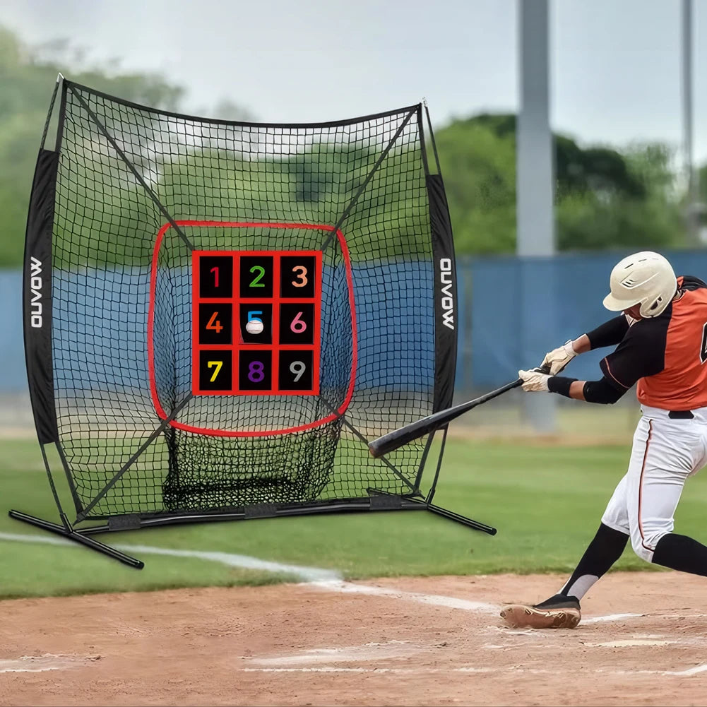 Baseball Softball Practice Net with Strike Zone Target