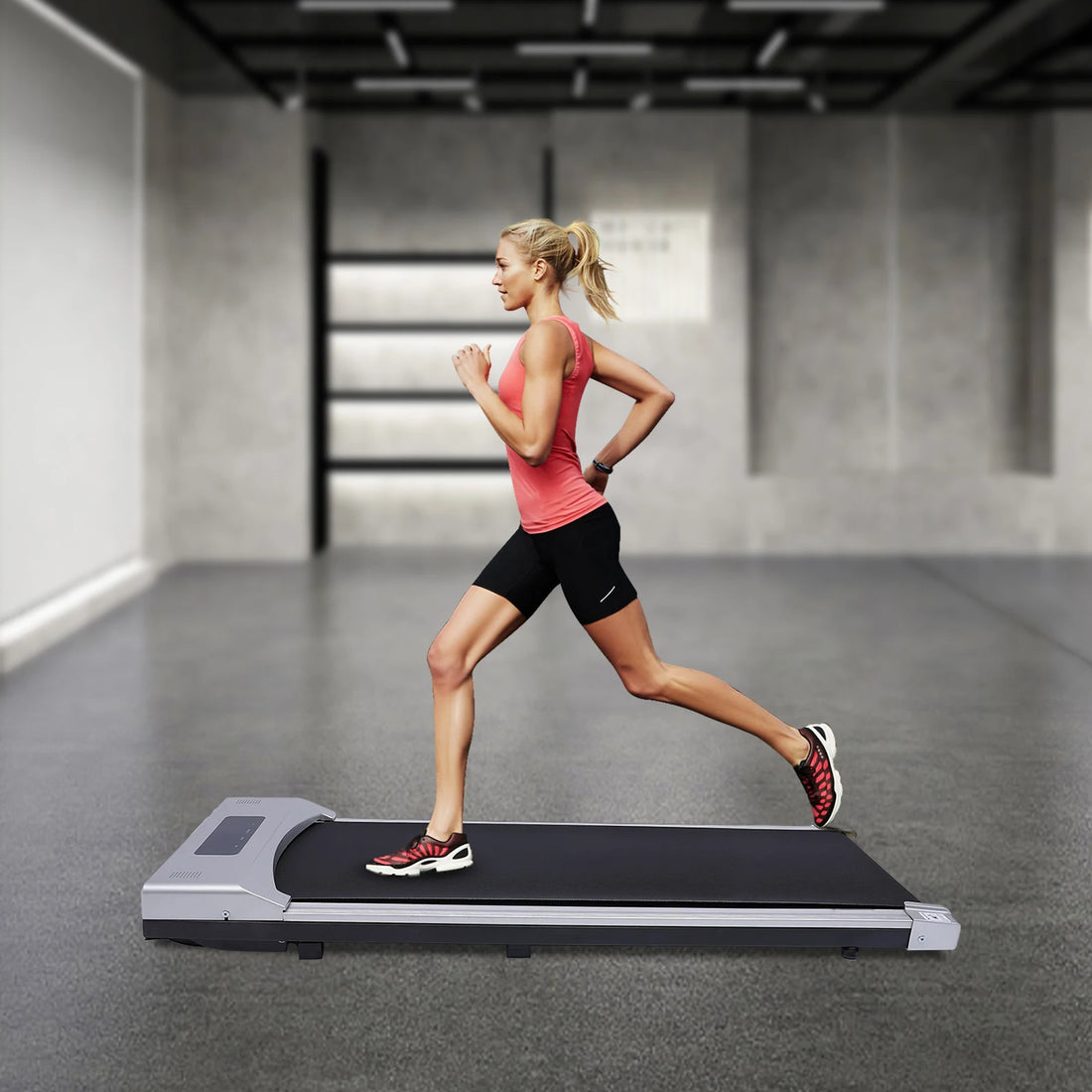 Electric Treadmill – 0.65–3HP LED Walking Pad with Remote Control