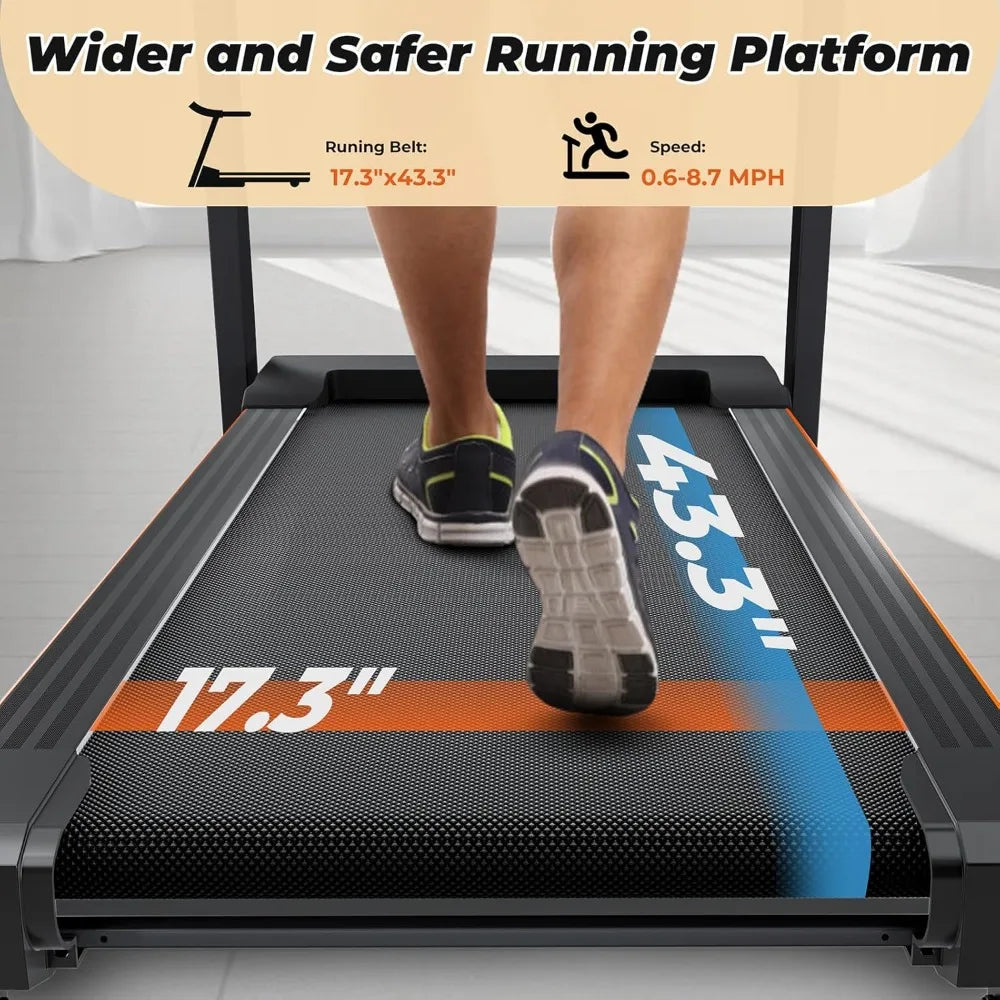 Foldable 3.5HP Treadmill with Auto Incline