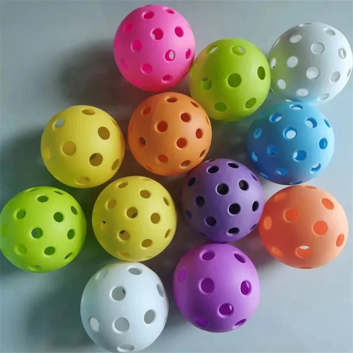 6/12pcs Indoor Pickleball Balls – 40-Hole, 72mm