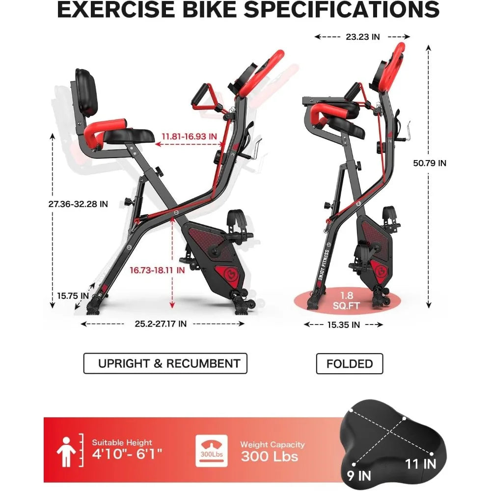 Folding Magnetic Exercise Bike