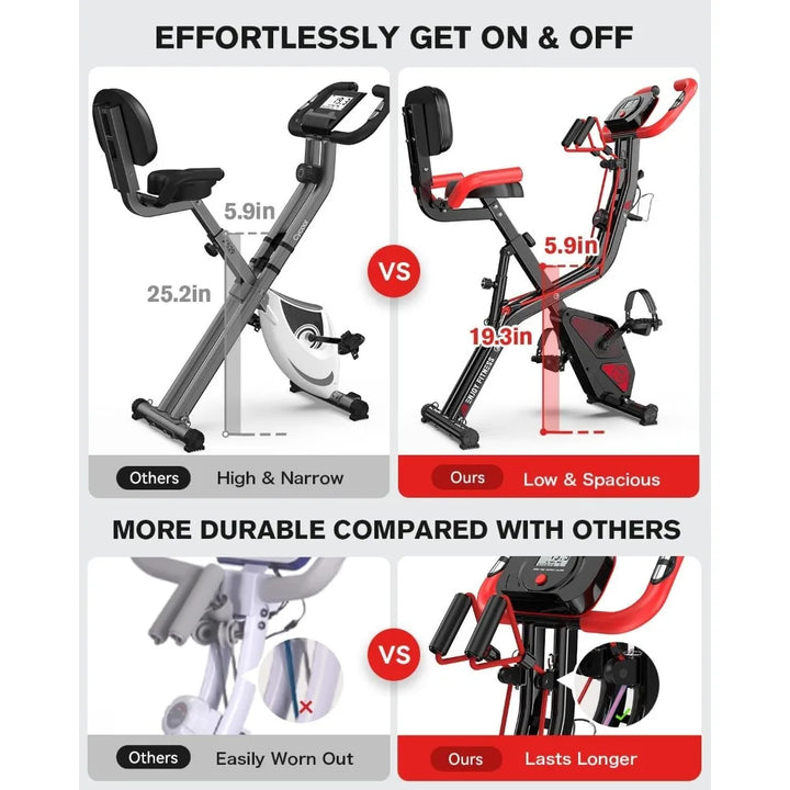 Folding Magnetic Exercise Bike