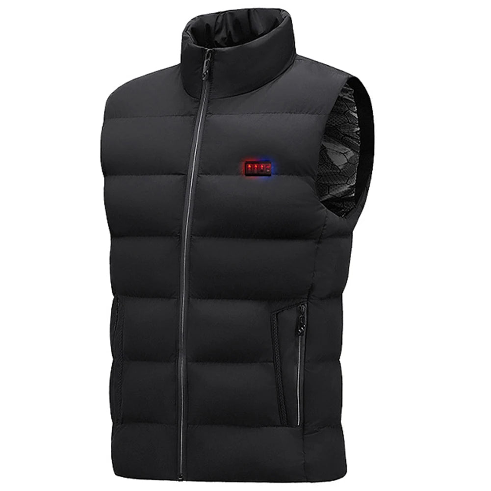 Unisex Heated Vest with 23 Heating Zones – USB Rechargeable