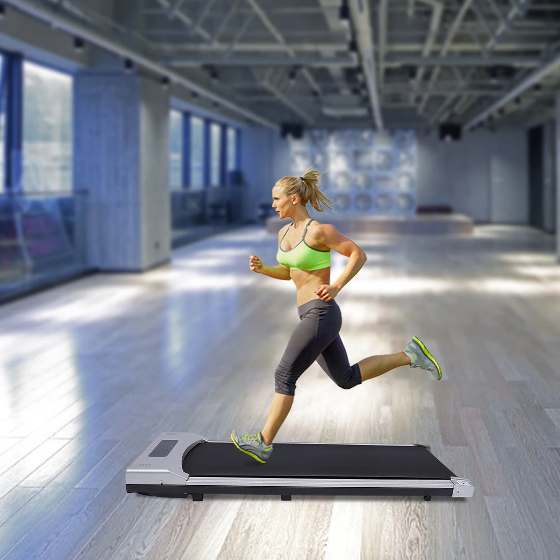 Electric Treadmill – 0.65–3HP LED Walking Pad with Remote Control