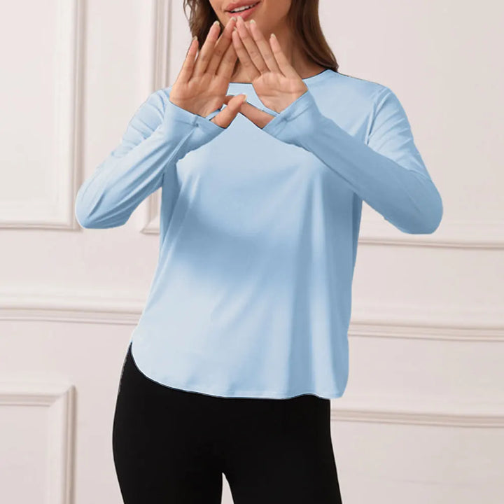 Women's Long Sleeve Sun Shirt – Quick Dry Workout Top
