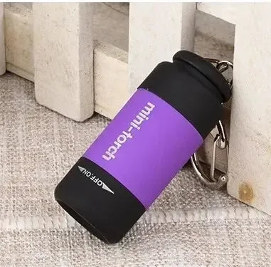 Mini LED USB Rechargeable Keychain Flashlight