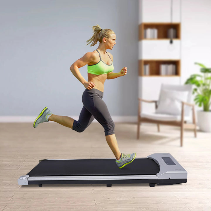 Electric Treadmill – 0.65–3HP LED Walking Pad with Remote Control