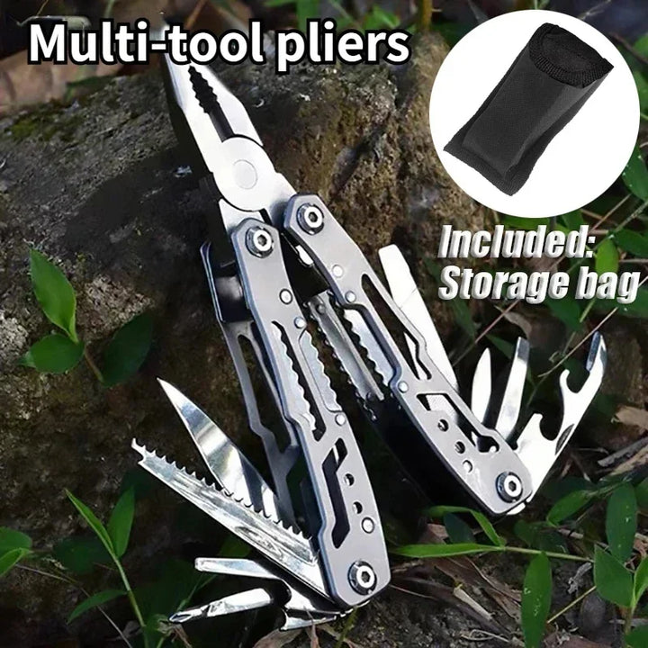 Outdoor Multitool Folding Survival Knife & Pliers