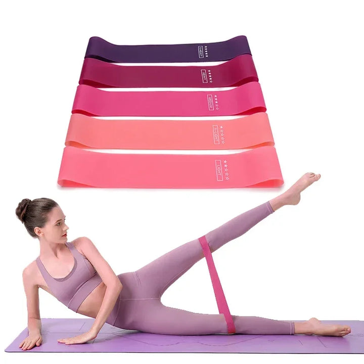 Portable Rubber Resistance Bands – Yoga, Pilates & Strength Training