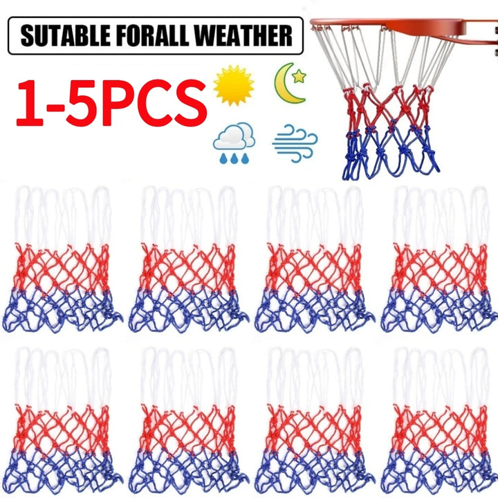 All-Weather Outdoor Basketball Hoop Net – Tri-Color