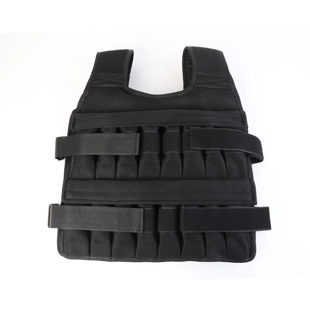 Adjustable Weight Training Vest – Empty Fitness Jacket (3/15/35kg Capacity)
