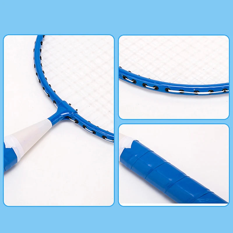 Kids Tennis & Badminton Racket Set – 1 Pair + Ball