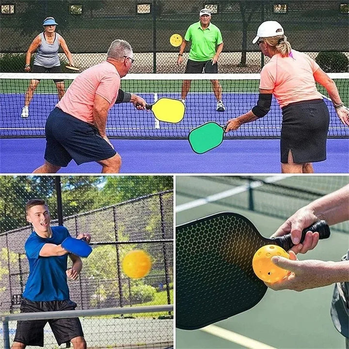 6/12pcs Indoor Pickleball Balls – 40-Hole, 72mm