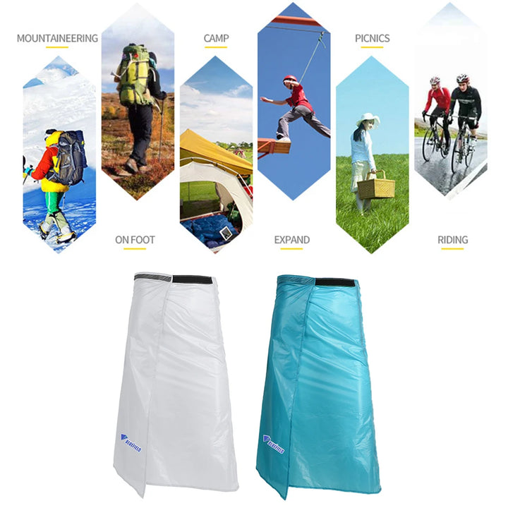 Waterproof Packable Rain Kilt Skirt for Hiking