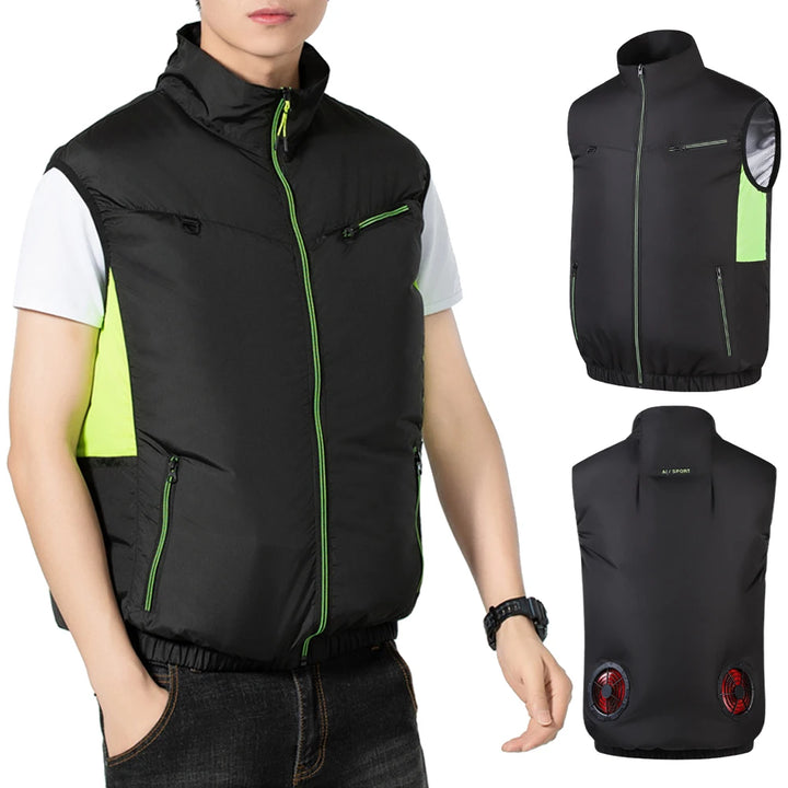 Wearable Cooling Fan Vest for Summer