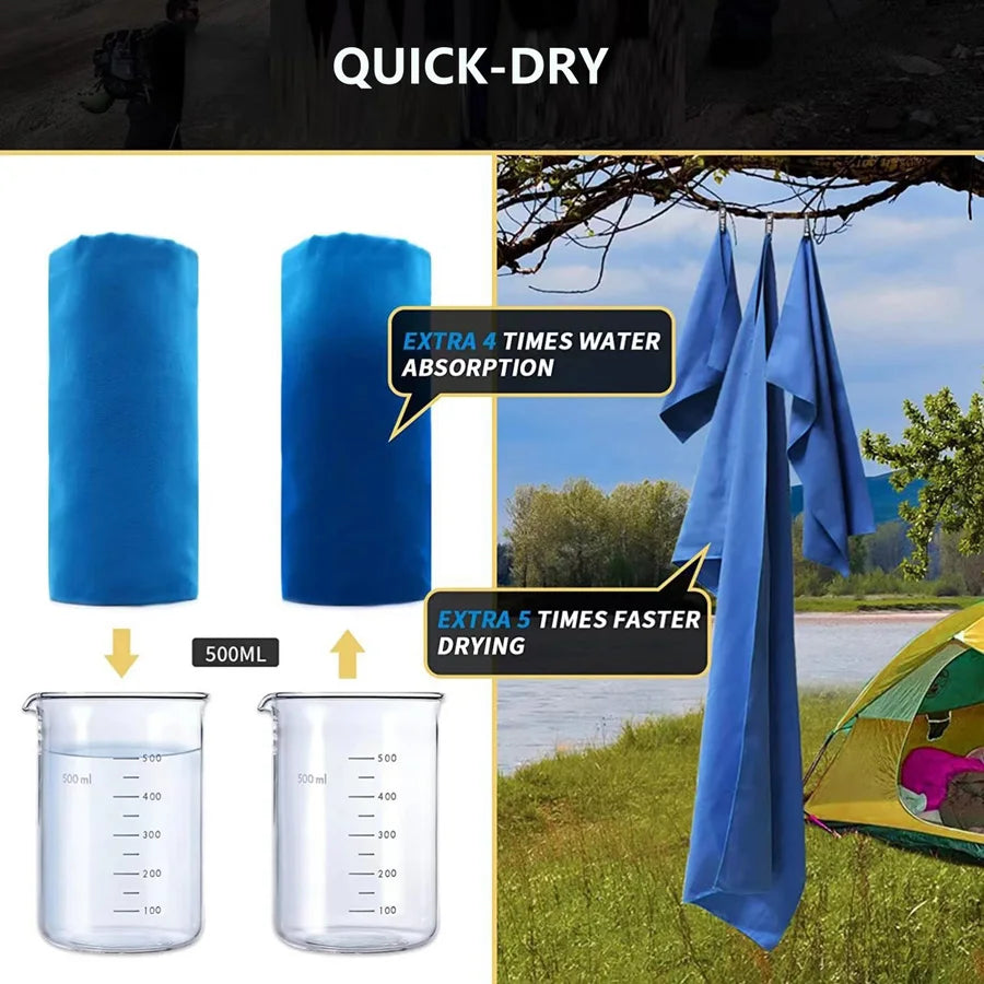 Quick-Dry Sports Towel – 40x80cm for Camping, Gym, Yoga & Outdoor Use