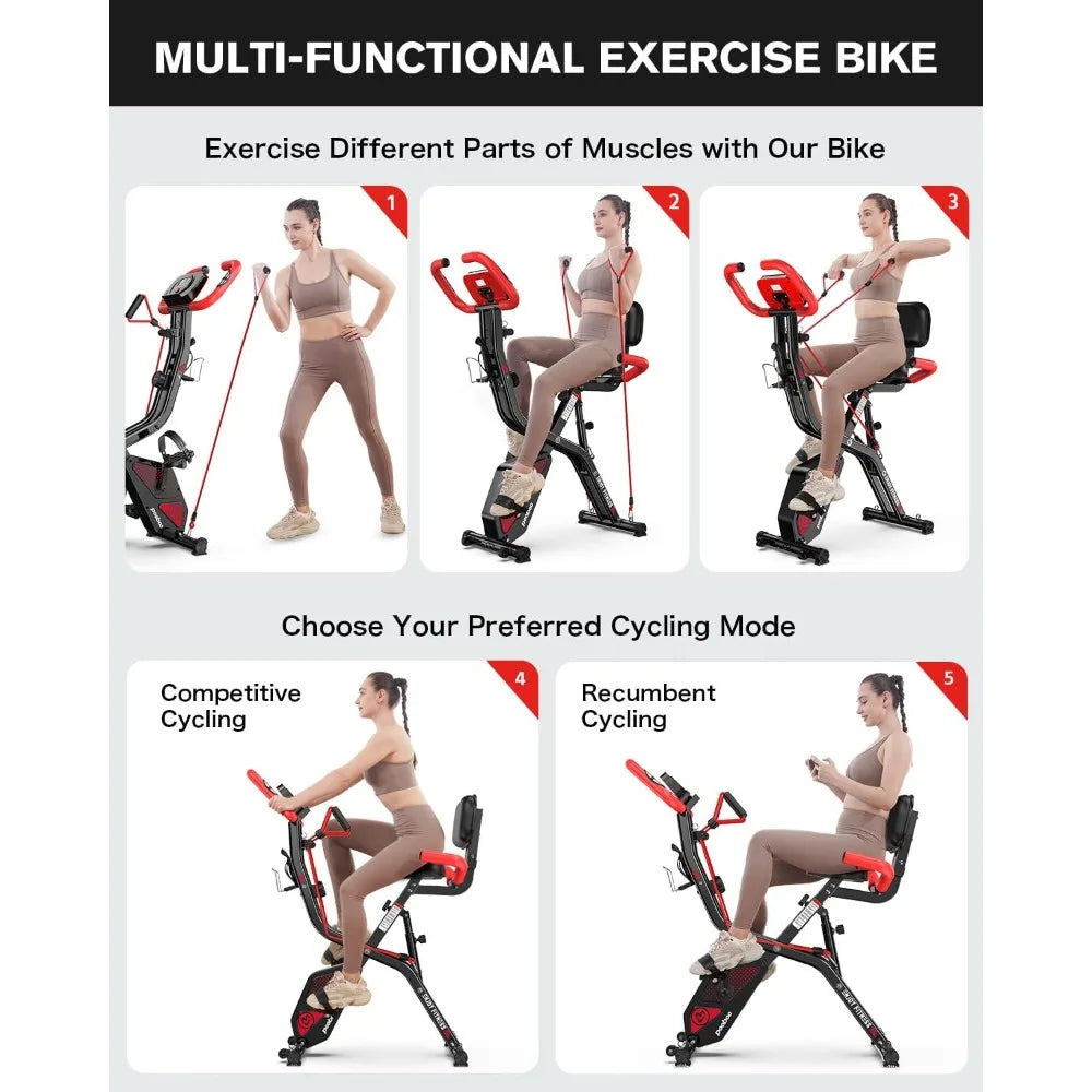 Folding Magnetic Exercise Bike