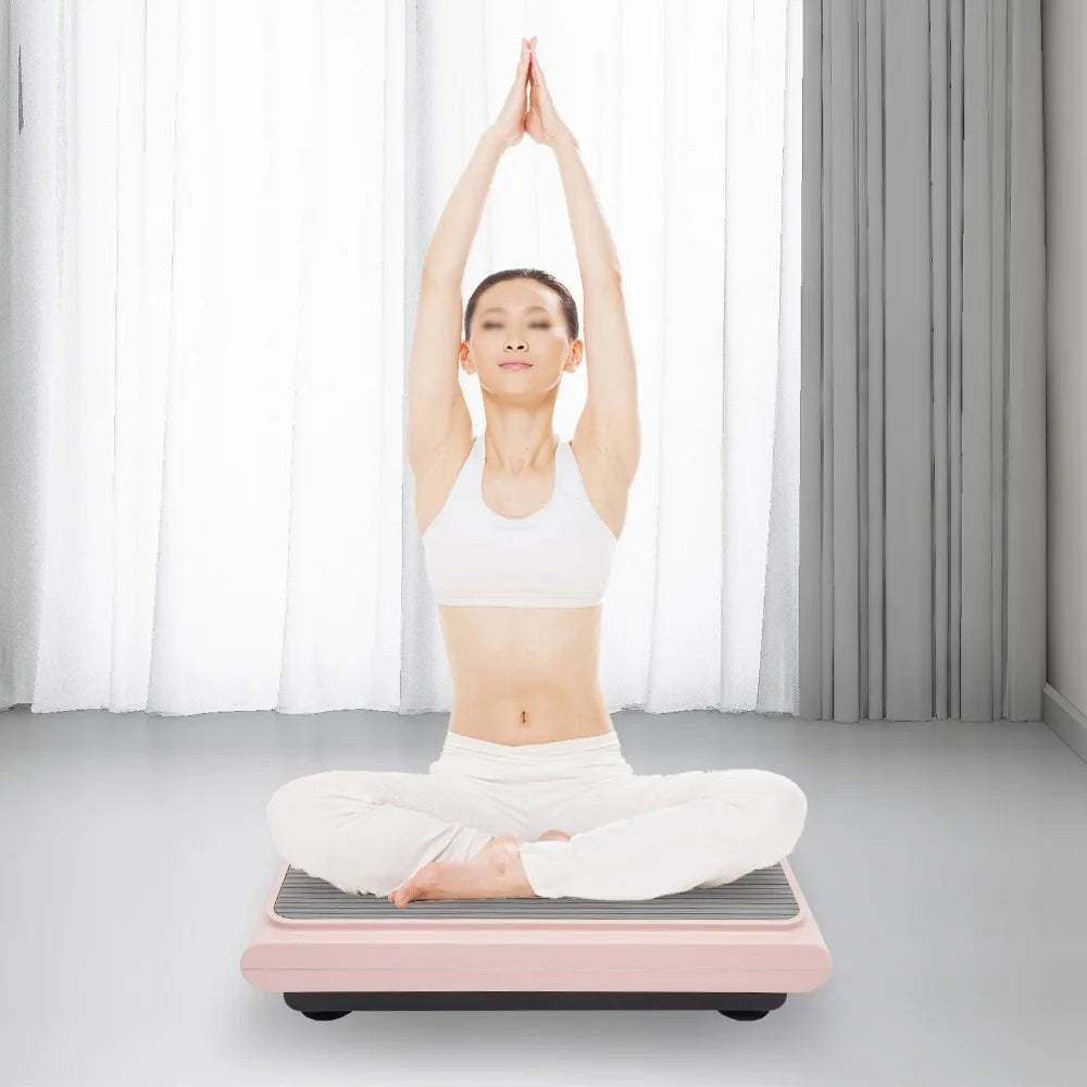 Vibration Plate Exercise Machine with LCD – Pink
