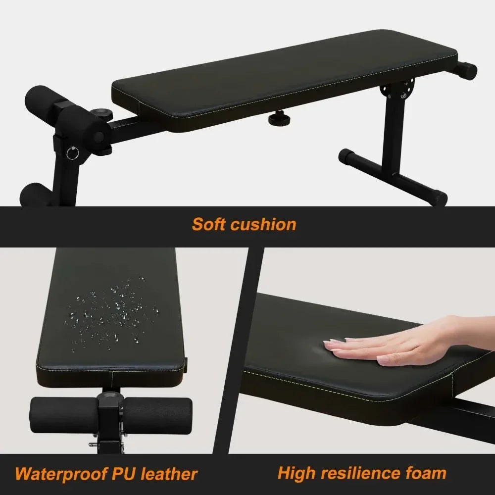 Power Tower Dip Station with Adjustable Bench & Pull-Up Bar