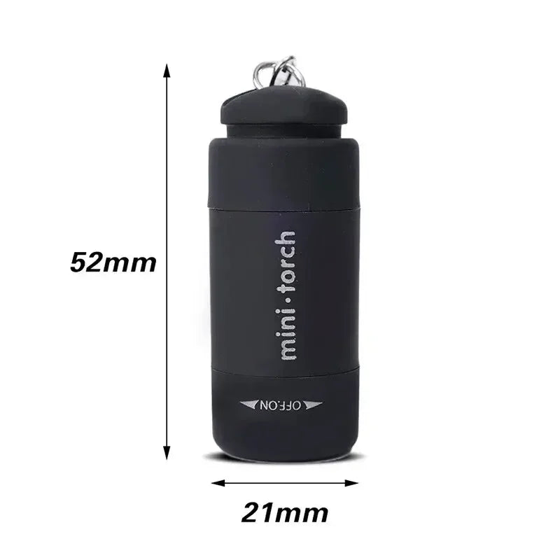 Mini LED USB Rechargeable Keychain Flashlight
