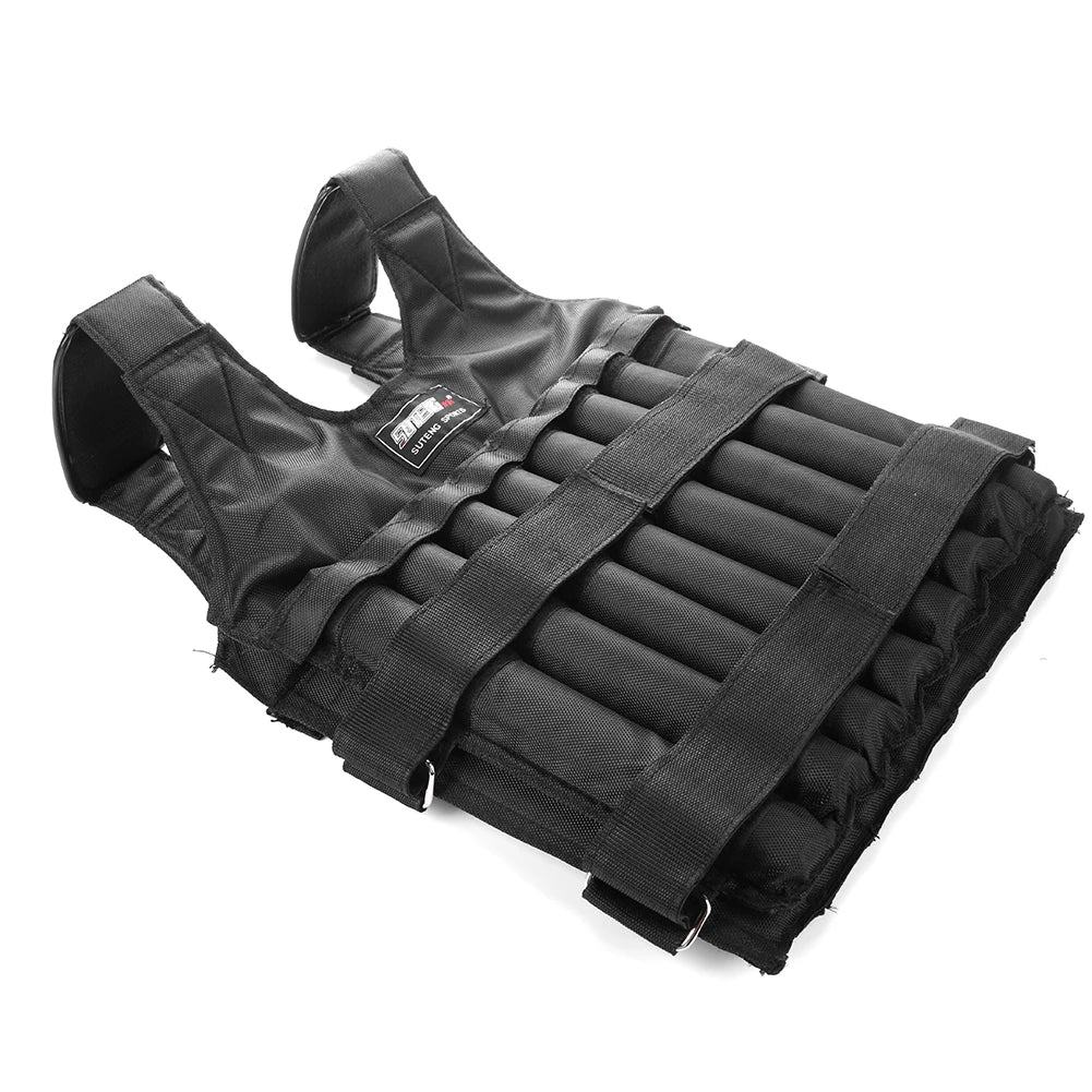 Adjustable Weight Training Vest – Empty Fitness Jacket (3/15/35kg Capacity)