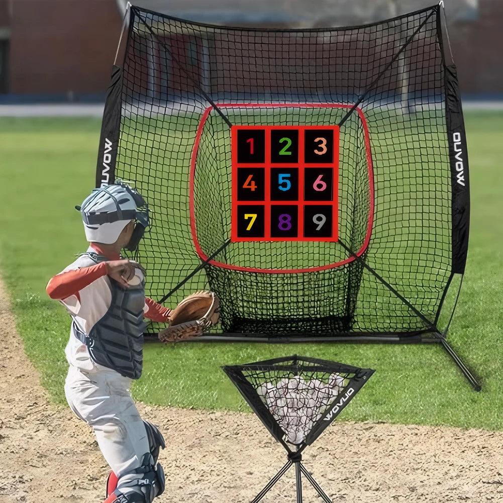Baseball Softball Practice Net with Strike Zone Target