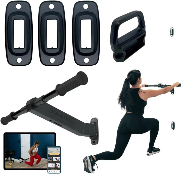 All-in-One Wall Mounted Pull-Up & Nordic Curl Bar